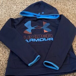 Under Armour Kids' Navy and Blue Hoodie